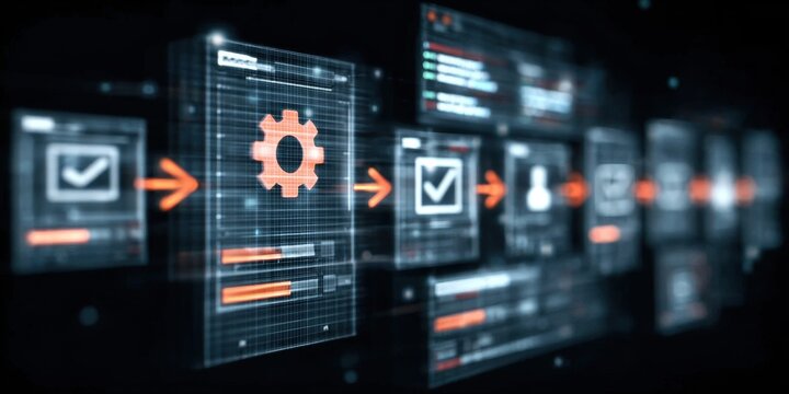 The project execution and monitoring phases follow initiation and planning to reach the desired state of closure and delivery.