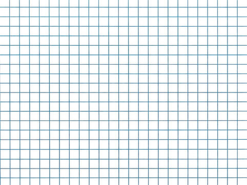Grid paper texture with blue lines for architectural drawings or technical documentation Isolated on transparent background