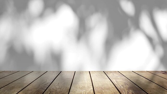 Transparent Leaf Shadow Overlay PNG for Wall and Floor Mockup