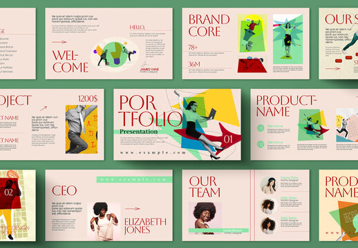 Modern Creative Portfolio Presentation Template Design