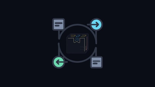  Logistics Supply Chain Icon Design