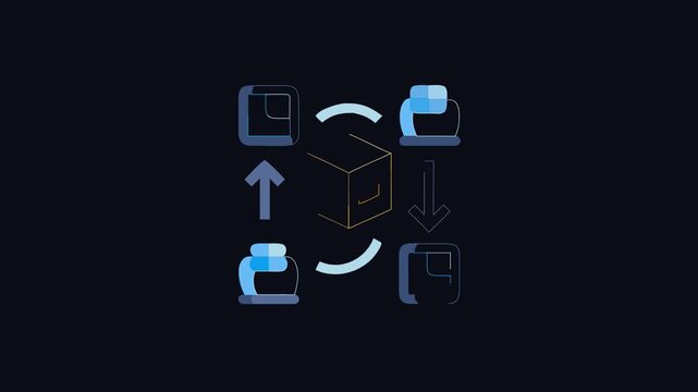  Supply Chain Icon for Logistics Management