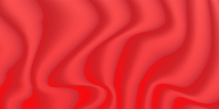 Red Satin Fabric Texture Close Up.