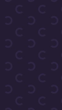 Minimalist dark purple pattern with rotating loading background