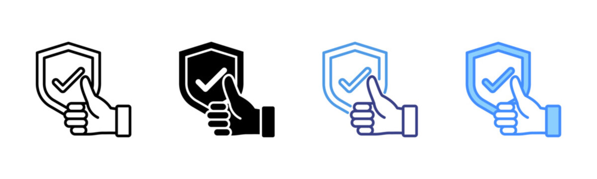 Reliability Icon Set Multiple Style Collection