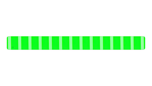 Progress bar displays a bright green horizontal indicator to show the current status of a digital loading sequence.