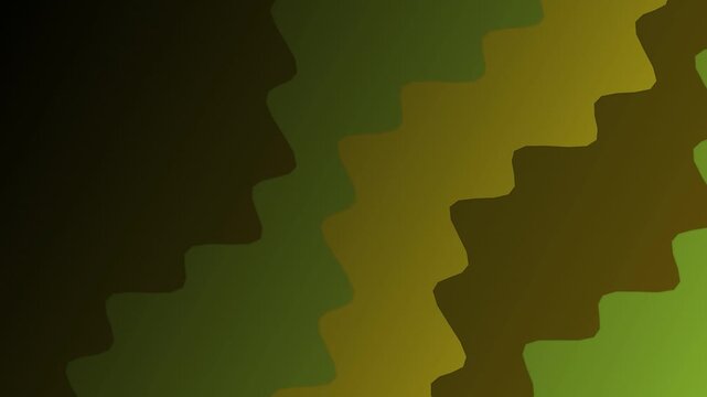 Vibrant green and brown zigzag pattern fills the entire view