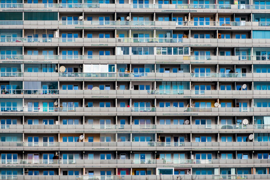 Austria, Vienna, detail of an apartment building