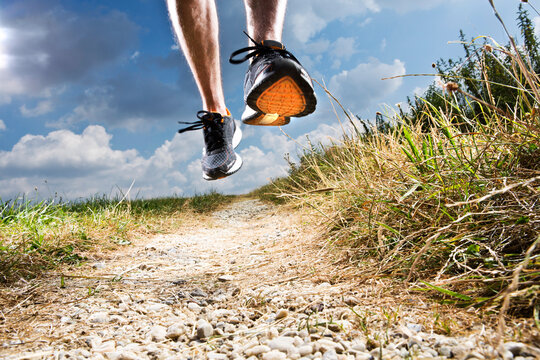 Germany, Bavaria, Mature Man jogging