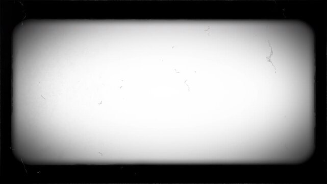 old film frame vintage hard scratches and soft old film effect with vignette, tape old analog effect, vintage film on transparent background or alpha channel, 4k video
