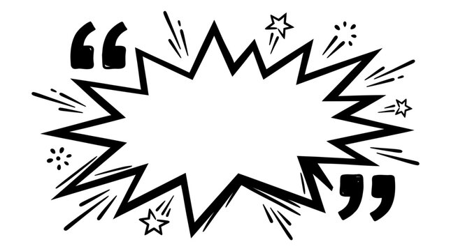 comic speech bubble template design element.