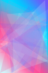 Obraz premium Colorful geometric prism shapes and soft neon gradients create a calm, futuristic mood, ideal for tech branding, app interfaces, and creative presentation backdrops.