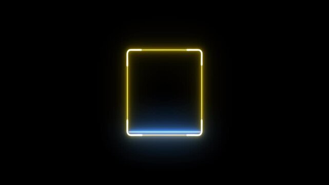 scanner icon animation isolated scanner neon shine icon animation.fingerprint biometric scanning animation.