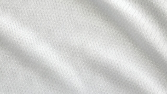 White sports clothing fabric football shirt jersey texture background