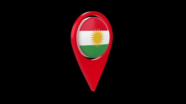 Iraqi Kurdistan flag 4k