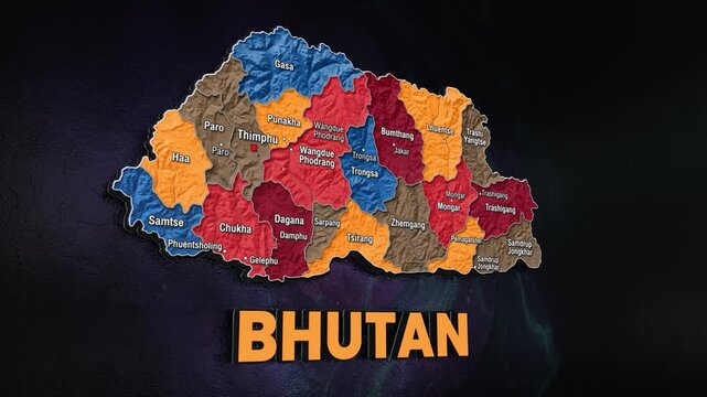 Bhutan Map