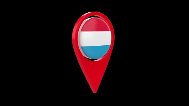 Luxembourg flag 4k