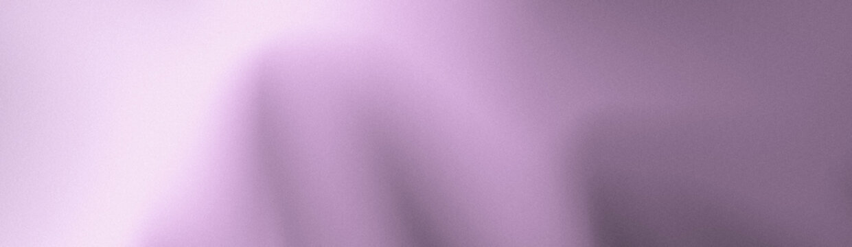 Abstract grainy gradient mesh background with soft blurred fluid folds in pastel lilac and dusty mauve for modern digital web design