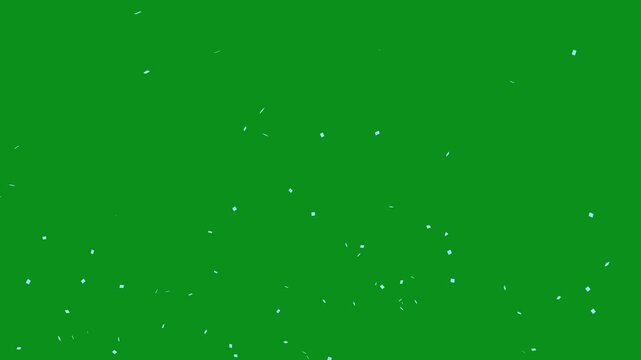 Abstract confetti rain effect overlay screen alpha channel. Glowing confetti blast celebration animation loop. 4k