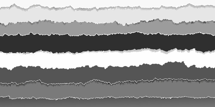 Torn paper layers a grayscale layered paper effect background