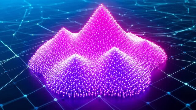 Data Clusters Forming in Animated Scatter Plot Visualization