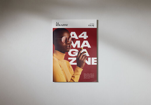 Mockup Of Customizable A4 Magazine