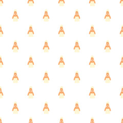 Fototapeta premium Woman applying facial mask in a repeating seamless pattern