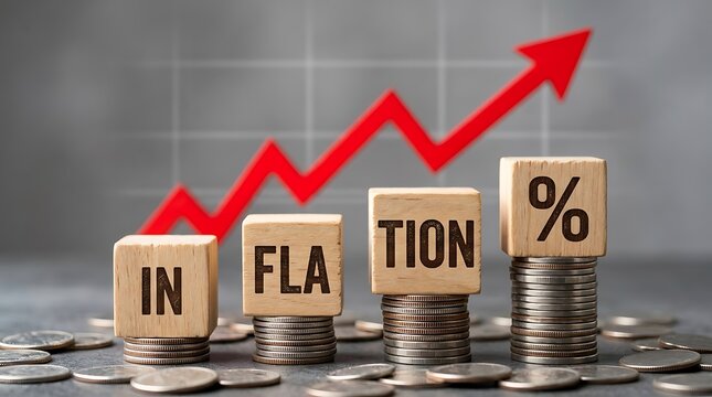 Wooden blocks with the word cost on stacks of coins with a red arrow pointing down, representing cost reduction concept