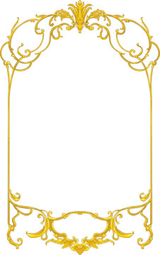 Baroque Decorative Border and Frame Vintage Ornament Illustration