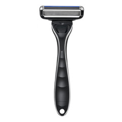 Fototapeta premium Modern manual razor with five blades isolated on white background