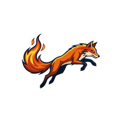 E sport Fox Animal logo vector design templates simple and modern © Deni