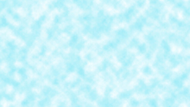 Blank minimalist azure blue layout with smooth cloud vignette details.