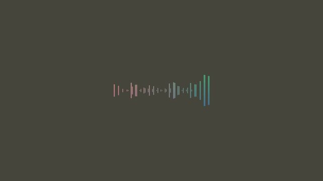 Audio visualizer animation video