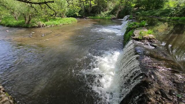 Spring Landscape of Iskar river near Pancharevo lake, Sofia city Region, Bulgaria