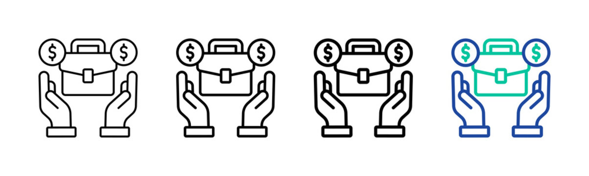 Business Outreach Icon Collection Different Style Outline