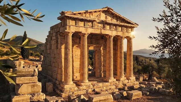 Ancient Temple of Athena Alea at Tegea - A Historical Journey.