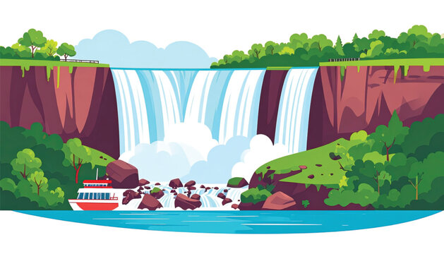Tourists on a river rafting adventure.