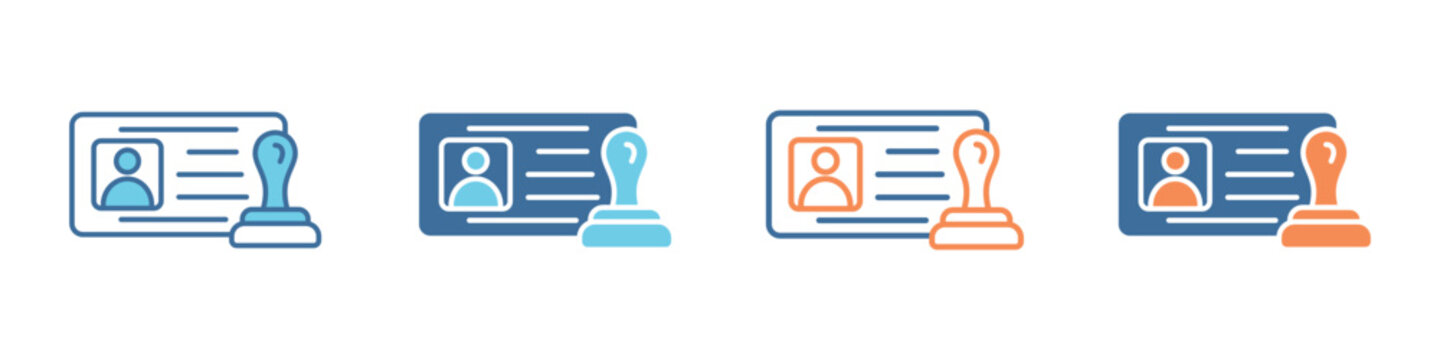 Visa Icon Set Multiple Style Collection 