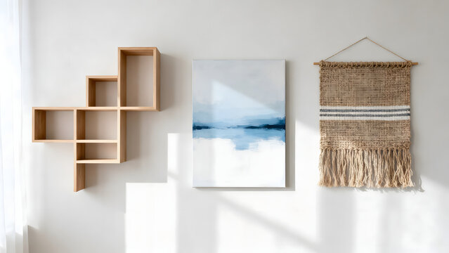 Attractive  minimalist wall decor ideas to use as a reference when building a house.