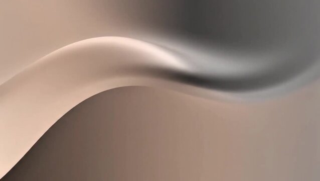 An elegant abstract background featuring a smooth, flowing wave pattern with a subtle gradient from light beige to dark grey, creating a serene and modern visual.