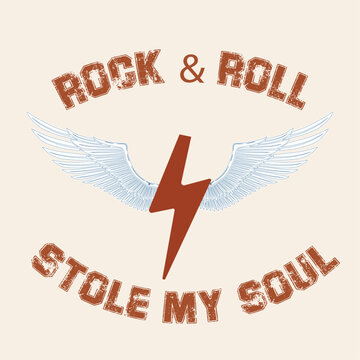 Electric flash with speed wings vector illustration for apparel sublimation. Modern retro biker patch graphic element for garment manufacture, festival sticker design and print poster.
