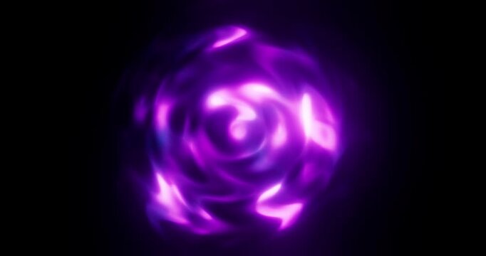 Abstract pattern of light lines. 3d render video. 