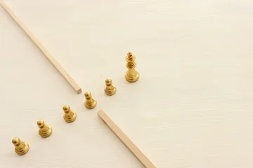 Image of chess game. strategy and leadership concept © tomertu