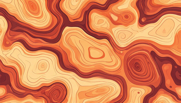 Vibrant Orange Abstract Pattern Design.