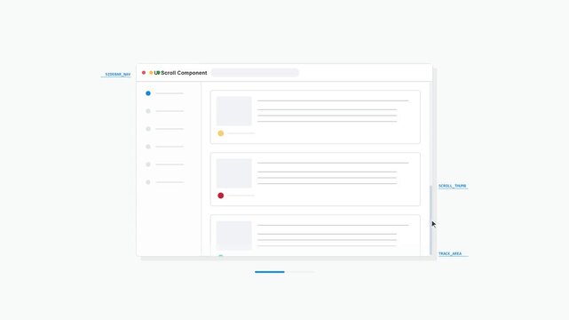 UI Interface Animation: Vertical Interaction Module Scrolling