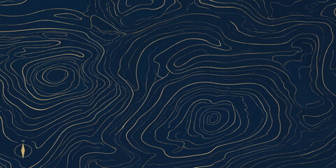 Dark blue topographic map pattern with white lines topographic geography elevation cartography background abstract topography navigation geometry landscape technology visualization © MOHAMAD