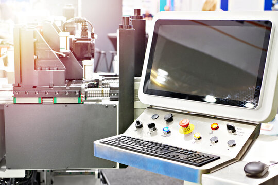 Industrial Automation Control Panel with Touchscreen Interface