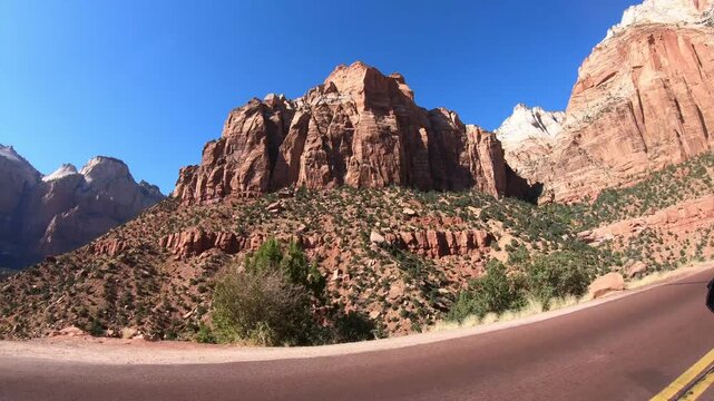 Scenic overland travel through the American West with iconic landscapes and endless horizons