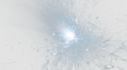 Realistic Frost Blast with Flying Ice Fragments PNG © Татьяна Куриленко