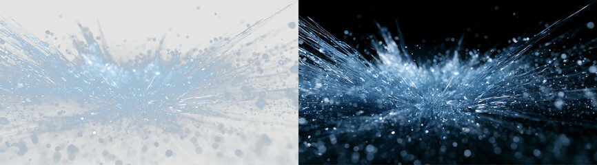 Snowy Ice Crystal Burst with Radiant Winter Glow PNG © Татьяна Куриленко